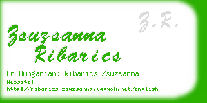 zsuzsanna ribarics business card